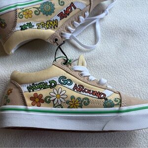 Vans X Sesame Street Old Skool Elmo Cream Sneakers